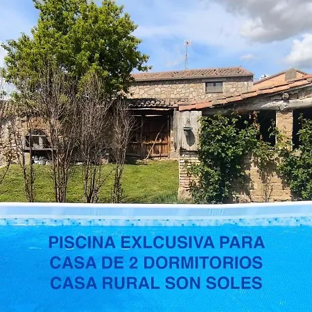 Gemerendura Con Patio Y Son Soles Con Piscina Ferienhaus *